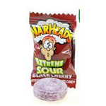 War Heads Extreme Sour Hard Candy - Black Cherry