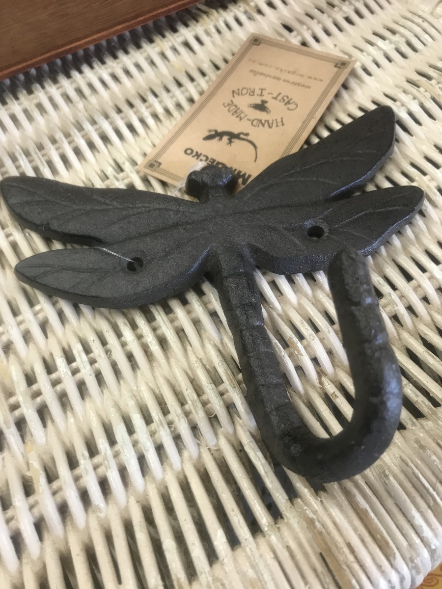 Cast Iron Dragonfly Hook