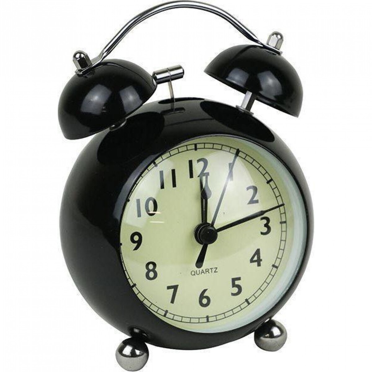 black face aluminum kitchen silent clock