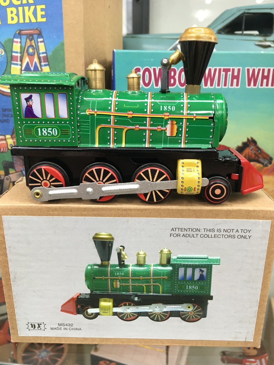 Wind Up Tin Toy - Train Engine - Locomotive