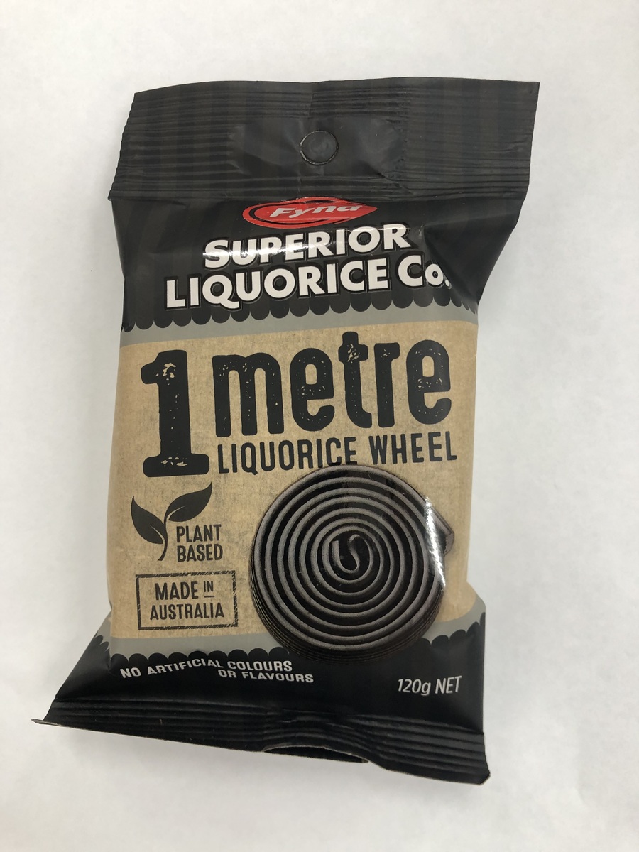 FYNA 1m Black Licorice Wheel x 1 120g