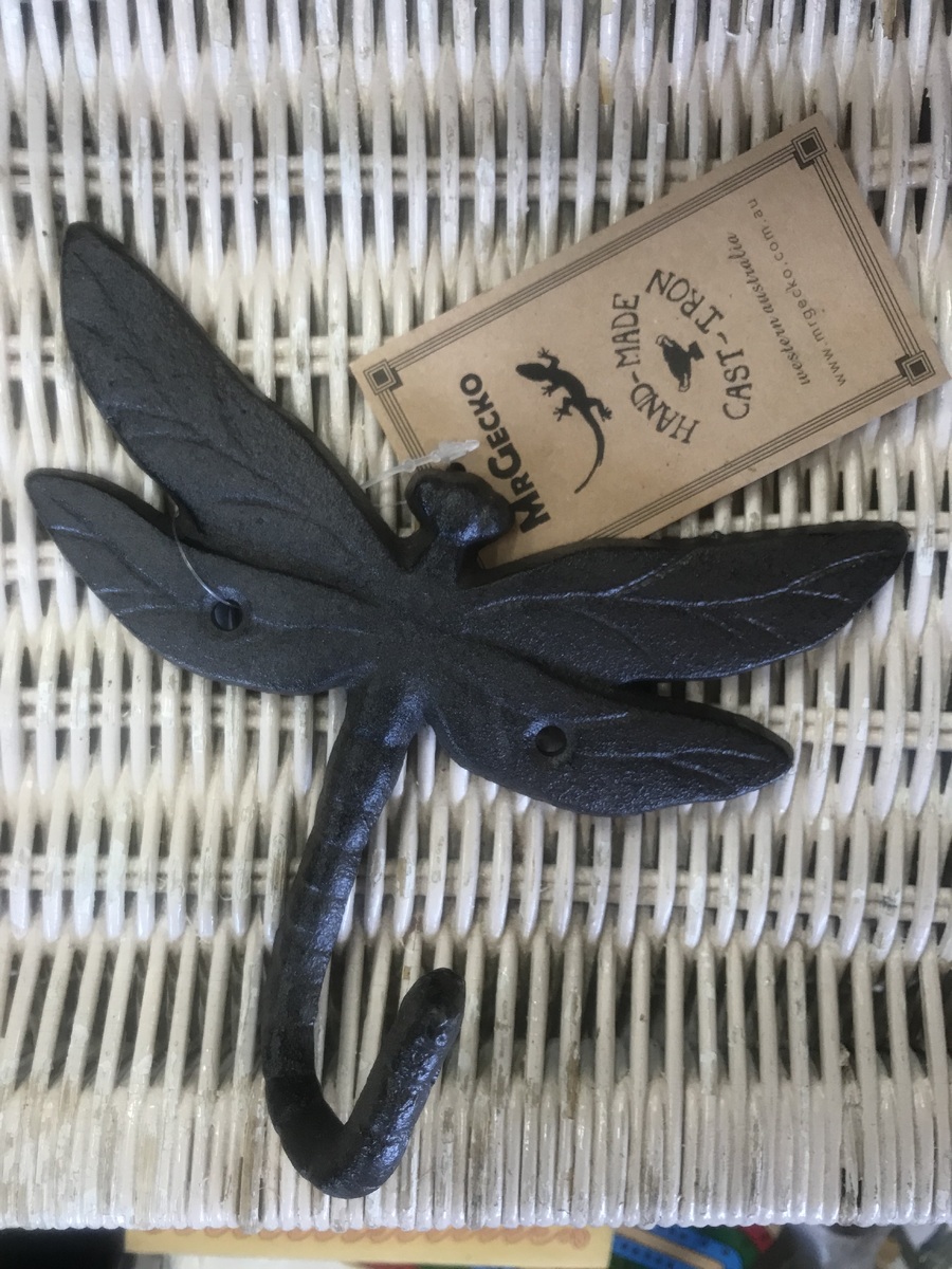Cast Iron Dragonfly Hook