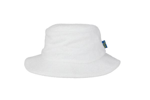 Terry Towelling Bucket Hat - XL - White