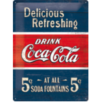 Drink Coca-Cola - Large Tin Sign - Nostalgic Art - 30 x 40 cm