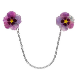 Purple Prose Cardigan Clips - Erstwilder - A Floral Affair