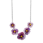 Purple Prose Necklace - Erstwilder - A Floral Affair