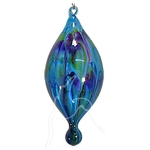 Blown Glass Painted Baubles - Made In WA - Red Point