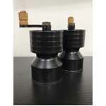 VINTAGE Salter England Cast Iron Salt and Pepper Mills 