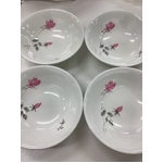 Johnson Bros Snowhite Pink Rose Bowls x 4 
