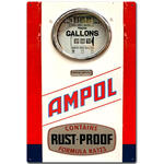 Ampol Vintage Wayne Petrol Bowser - Retro Tin Sign - Fuel Oil Memorabilia 