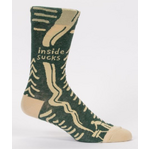 Inside Sucks - Camping - Men's Socks - Blue Q