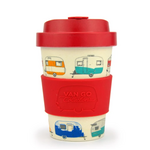 Bamboo Travel Mug - Caravan Red - 300ml - Van Go Collections