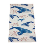 Blue Whale Cotton Kitchen Tea Towel