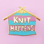 Knit Happens Lapel Pin