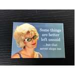 Some Things Are Better Left Unsaid - Retro Humour - Funny Fridge Magnet