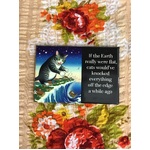 If The Earth Were Really Flat - Funny Fridge Magnet 