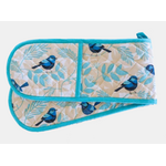 Blue Wren Double Oven Glove