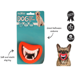 Vampire Teeth Squeaking Dog Toy