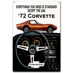 72 Corvette Chevrolet - Retro Tin Sign