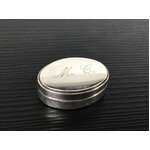 VINTAGE Sterling Silver 800 Oval Pill Box - Initialled MC