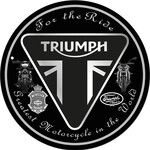 Triumph Motorcycles Tin Sign - Round - 30 cm Diameter 