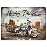 Harley Davidson | Small Tin Sign | Nostalgic Art | 20 x 15 cm