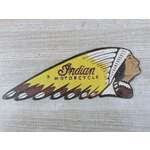 Cast Iron Indian Motorcycles Sign - Indian Chief Headdress