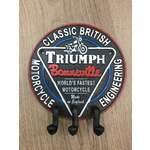 Cast Iron Triumph Motorcycles Sign and Keyholder