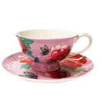 Tea Cup & Saucer Pink | Anna Chandler
