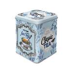 Small Tea Storage Tin - Classic - Hinged Lid