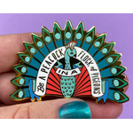 Be A Peacock Enamel Pin | Erstwilder | Liz Harry June 2021