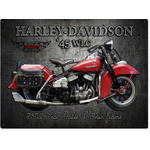 Harley Davidson 1945 WLC Tin Sign - 40 x 30 cm