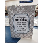 Greeting's Card - Hell Burns - Made In WA Brown