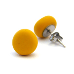 Polymer Stud Earrings - Basic Range - Mustard Yellow - On A Whim Designs