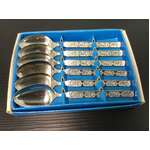 RETRO Stainless Steel Teaspoons x 6 | Rose Handle | Elegance Japan 