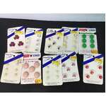 VINTAGE Button Lot | Haby Habits 10 Cards