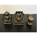 VINTAGE Novelty Pencil Sharpeners | Die Cast Metal Miniatures x 3