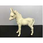 VINTAGE Ceramic Donkey Ornament | White | 17 cm Tall 