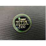 VINTAGE Bunbury BDA Darts Association 180 Enamel Pin | Silver Lettering