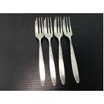 VINTAGE Grosvenor Silver Plate Christine Cake Forks x 4