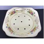 VINTAGE AJ Wilkinson Floral Strainer Bowl Dish