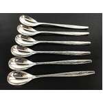 VINTAGE Rodd Stardust Silver Plate Parfait Spoons x 6 