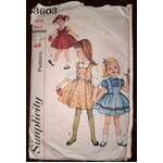 Simplicity | Vintage Sewing Pattern | 3603 Child Size 6 1950s