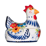 Chicken Canister Ceramic | Portuguese | Rooster of Luck & Happiness