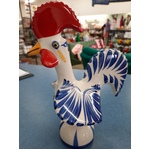 Blue & White Rooster 205mm Ceramic | Portuguese | Rooster of Luck & Happiness