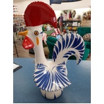 Blue & White Rooster 340mm Ceramic | Portuguese | Rooster of Luck & Happiness