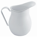 Falcon Enamel Water Pitcher Jug - 1.5 L - White - 14 cm