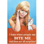 Bite Me  Funny Fridge Magnet - Retro Humour