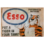 Esso Motoring Tin Sign - 40 x 30 cm - Petrol Fuel Oil Memorabilia