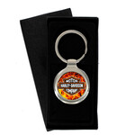 Harley Davidson Motorcycles - Flaming - Metal Keyring Keychain